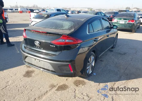 2017 Hyundai Ioniq Hybrid Limited from USA, damaged, VIN KMHC05LCXHU026072